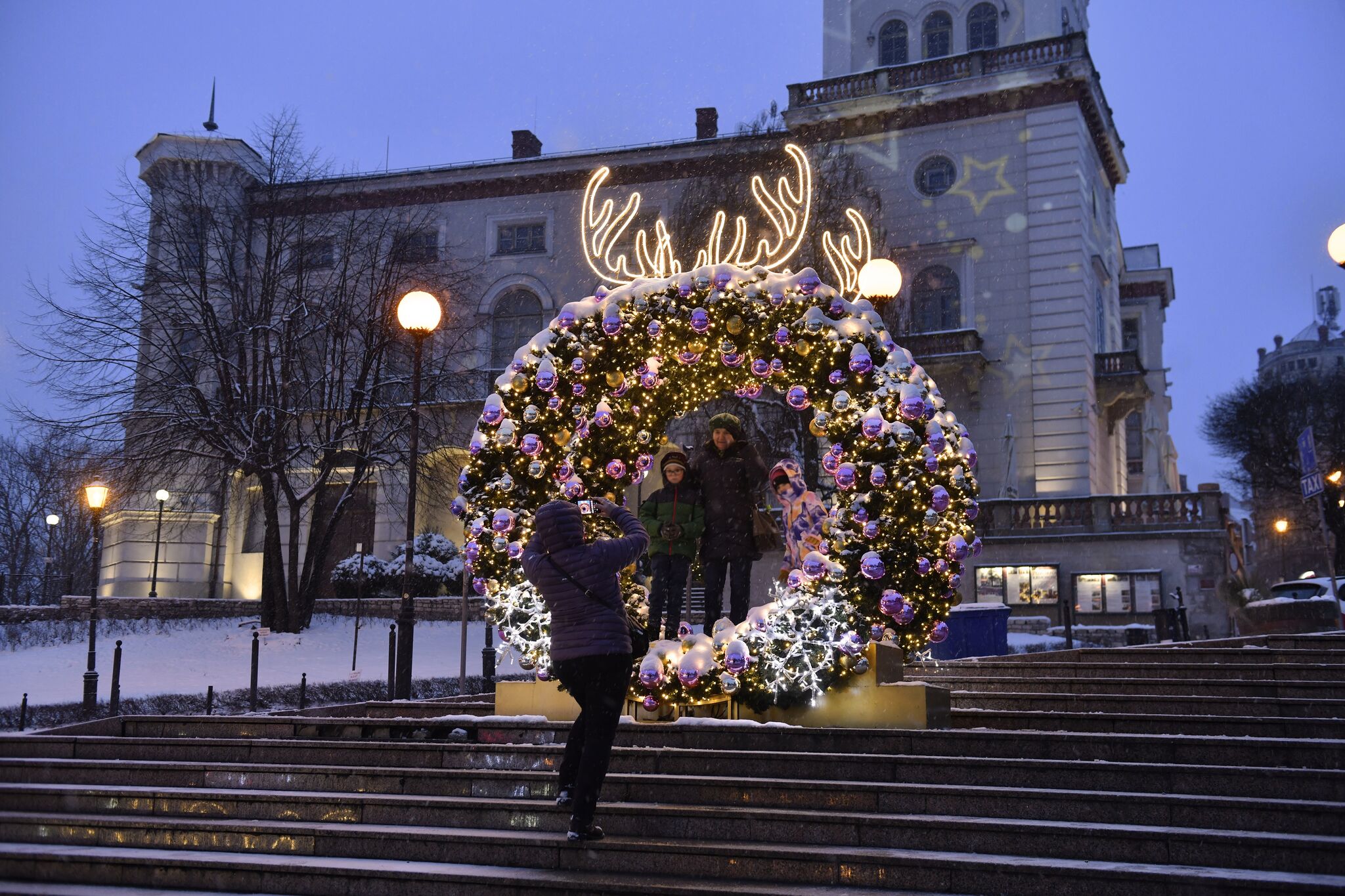 Weihnachtsbeleuchung Bielsko Biala Polen