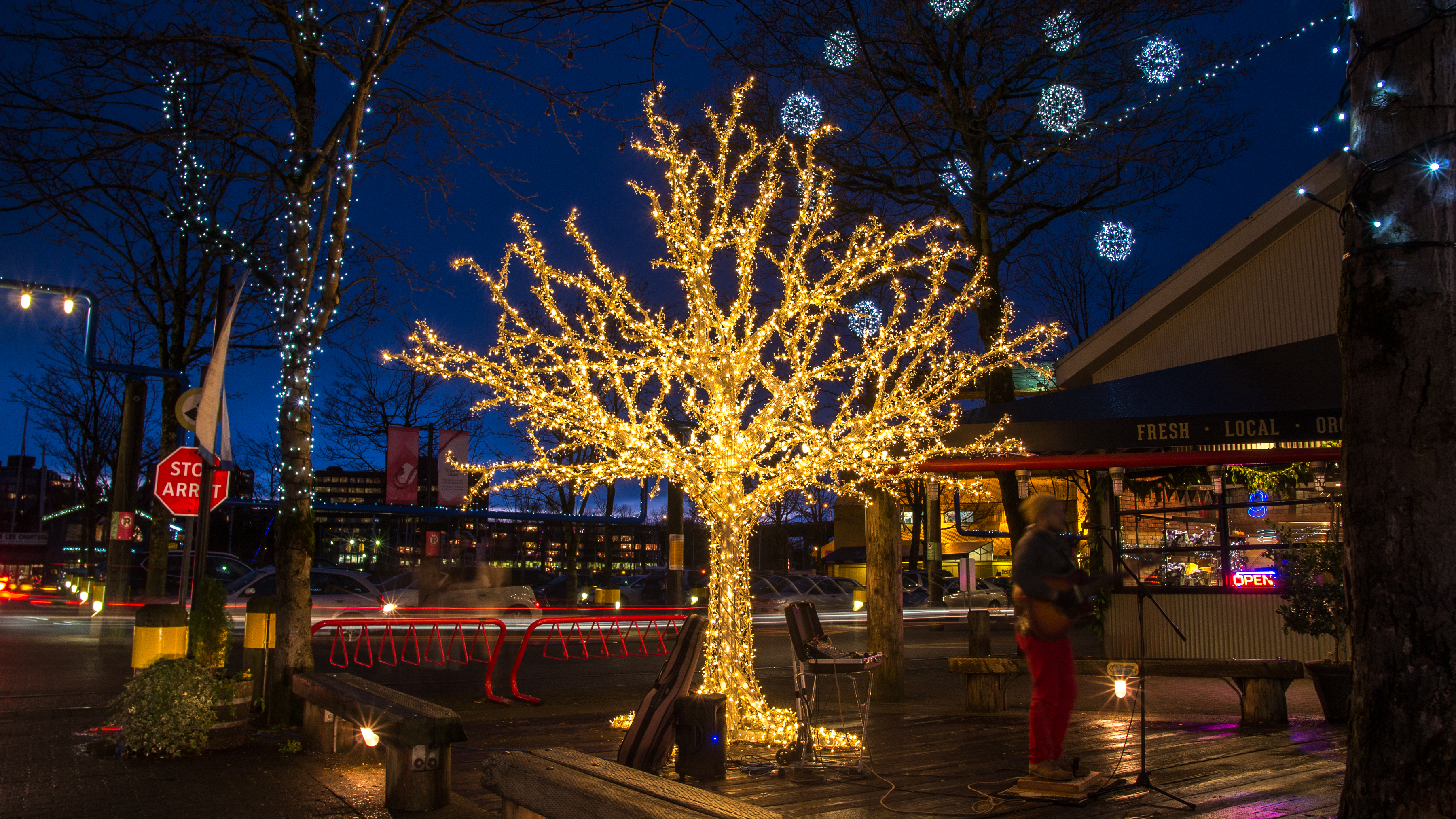 Sicherheitsgefühl durch Weihnachtsbeleuchtung